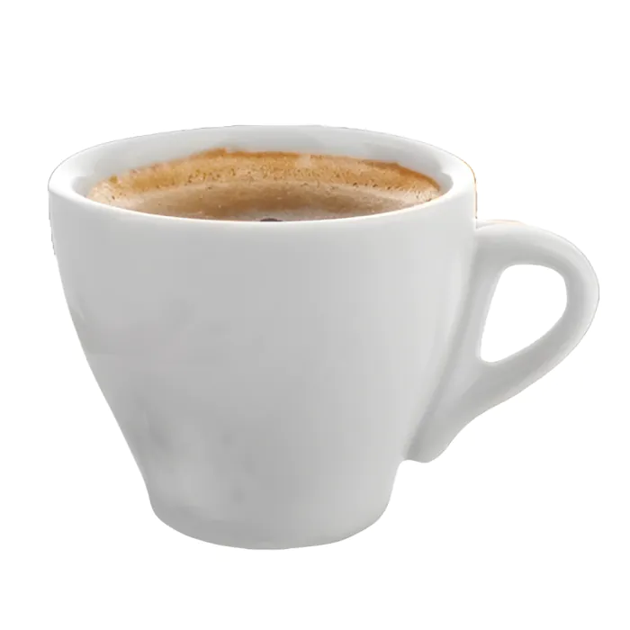 MITBAK Set Di 6 Tazze Da Caffè In Porcellana Bianca A Forma Di Diamante, 396g, Lavabili In Lavastoviglie E Microonde, Regalo Per Ogni Occasione