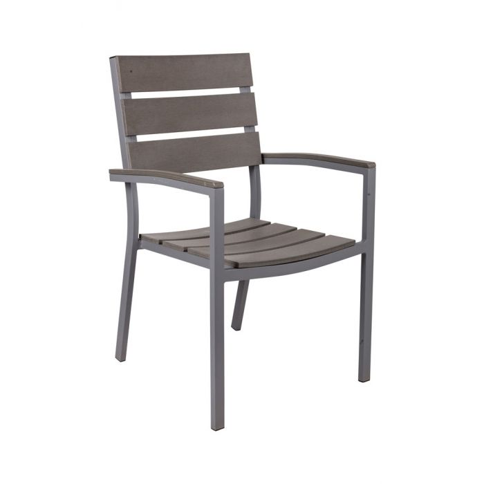SEDIA CON BRACCIOLI IN POLYWWOD SEDIA CON BRACCIOLI IN POLYWWOD