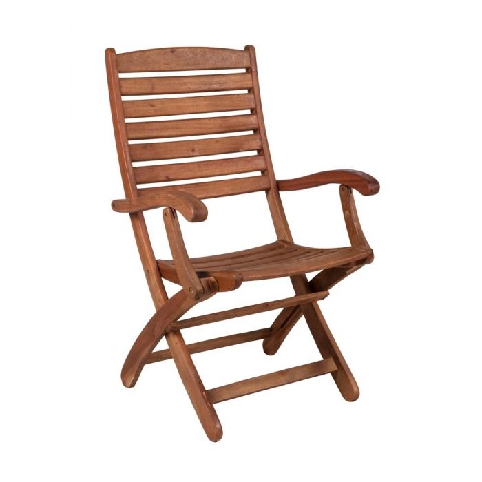SEDIA CON BRACCIOLI EUCALIPTO CM 52X56 E H 92 SEDIA CON BRACCIOLI EUCALIPTO CM 52X56 E H 92