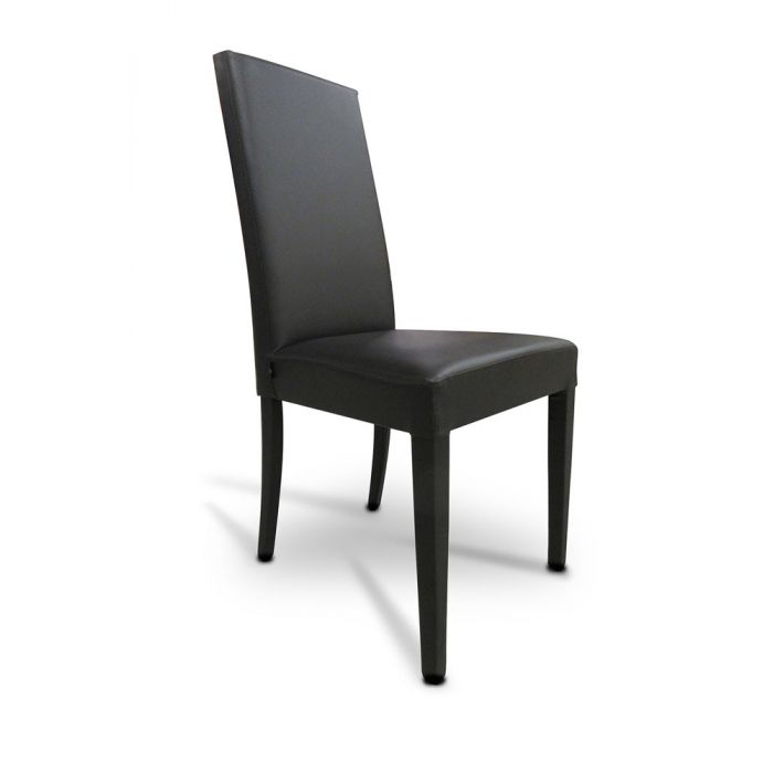 SEDIA MOD.GLORIA FUSTO NERO IMBOTT. ECOPELLE SKY NERO PN901