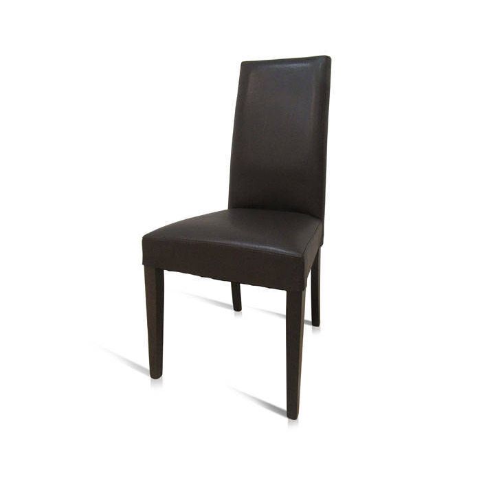 SEDIA SEDUTA SCHIENALE ECOPELLE GAMBE FUSTO WENGE' 1 SEDIA SEDUTA SCHIENALE ECOPELLE GAMBE FUSTO WENGE' 1