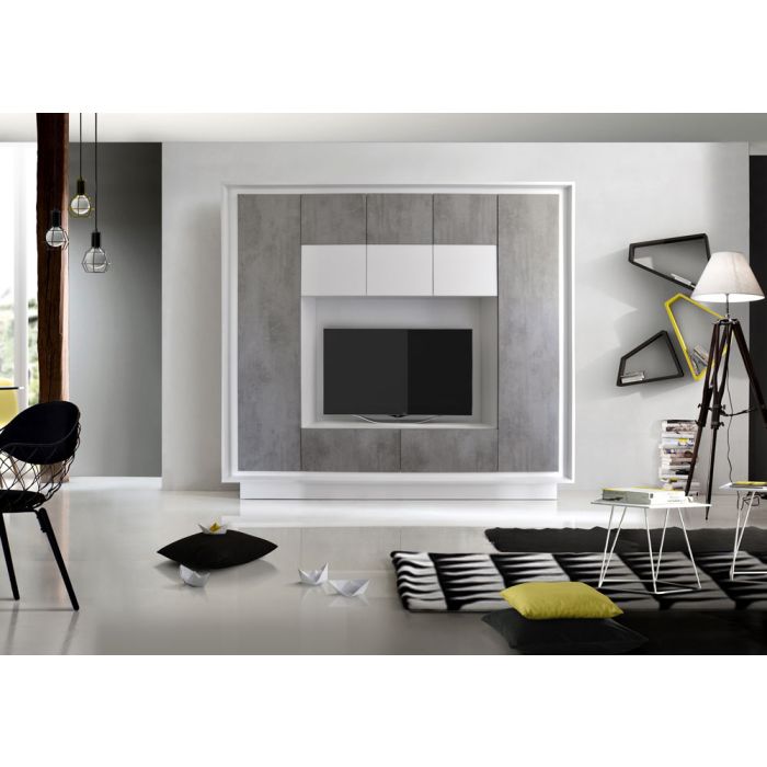 SOGGIORNO SKY CM 240 BIANCO OPACO/CEMENTO 701793C SOGGIORNO SKY CM 240 BIANCO OPACO/CEMENTO 701793C