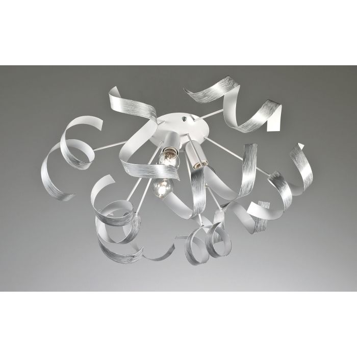 PLAFONIERA ARGENTO 5XE14 ECO-CONTRIBUTO RAEE COMPRESO PLAFONIERA ARGENTO 5XE14 ECO-CONTRIBUTO RAEE COMPRESO