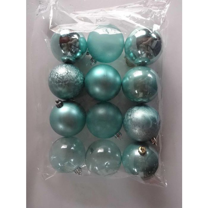 PALLINE 6 CM 12 PEZZI GREEN PALLINE 6 CM 12 PEZZI GREEN