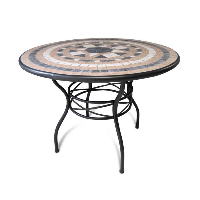 TAVOLO IN FERRO CON MOSAICO TAVOLO IN FERRO CON MOSAICO