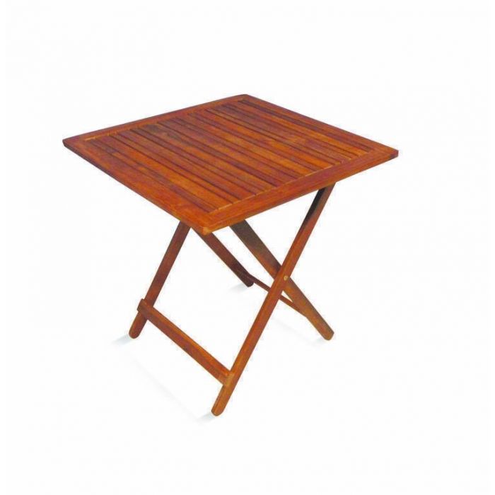TAVOLO PIEGHEVOLE IN ACACIA CM 70X70 E H 74 