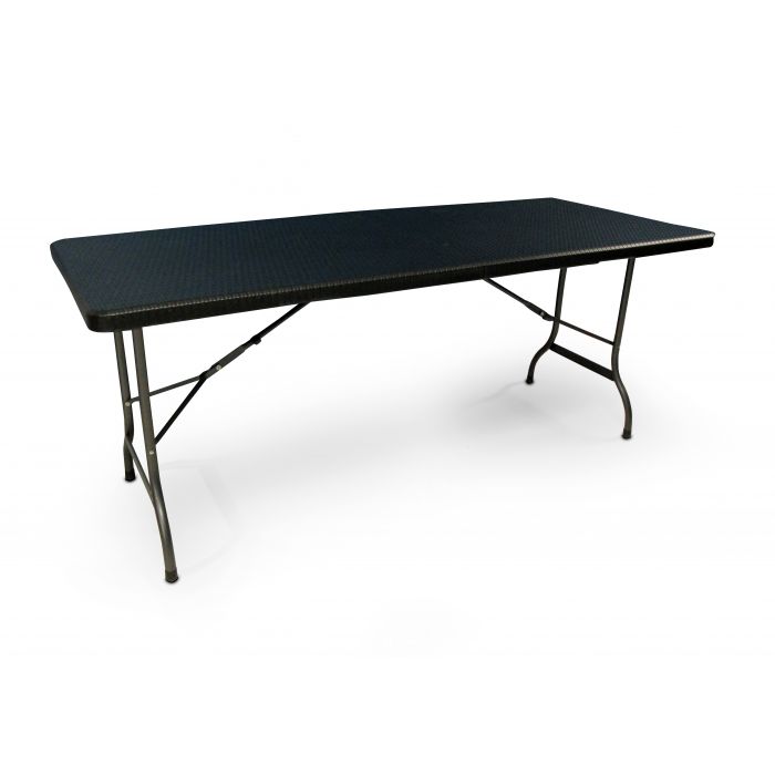 TAVOLO RETTANGOLARE NERO CM 180X75 E H 74 1 TAVOLO RETTANGOLARE NERO CM 180X75 E H 74 1