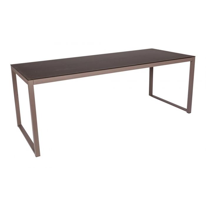 TAVOLO STRUTTURA IN ALLUMINIO PIANO IN VETRO TAVOLO STRUTTURA IN ALLUMINIO PIANO IN VETRO