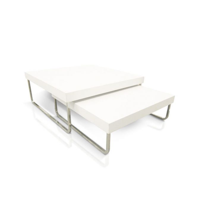 SET 2 TAVOLINI 09330/01 BIANCO es