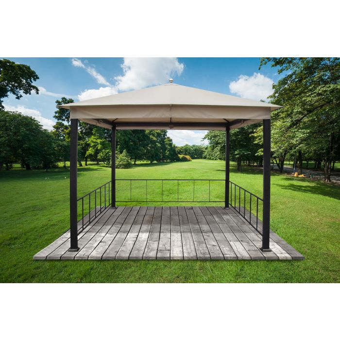 GAZEBO MT. 3X3 IN FERRO CON TENDE GAZEBO MT. 3X3 IN FERRO CON TENDE