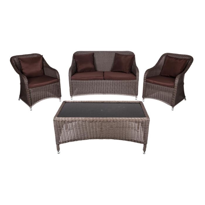 SALOTTINO 4PZ RATTAN GREY DOVE SALOTTINO 4PZ RATTAN GREY DOVE