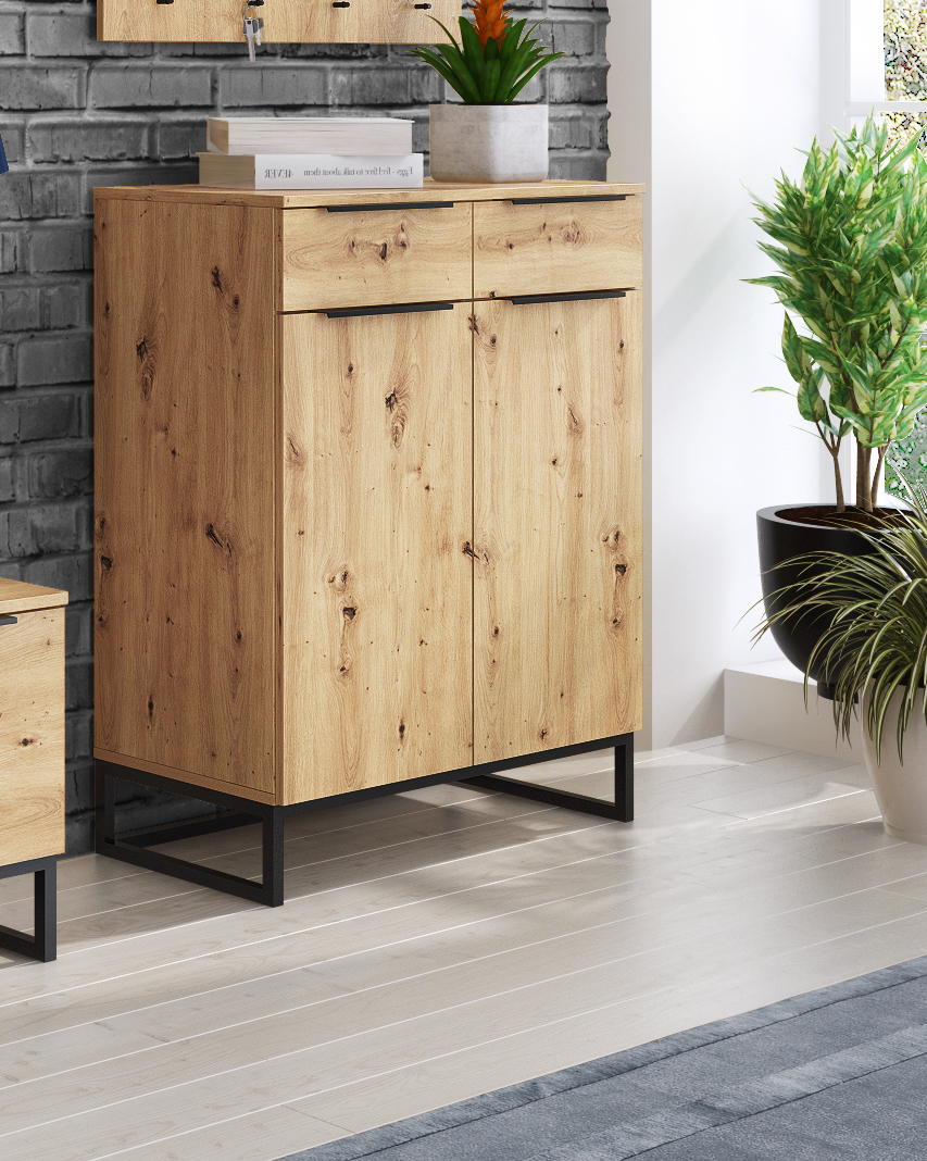 CREDENZA MOD. TOP CM 78X38 H. 100 ROVERE ARTISAN