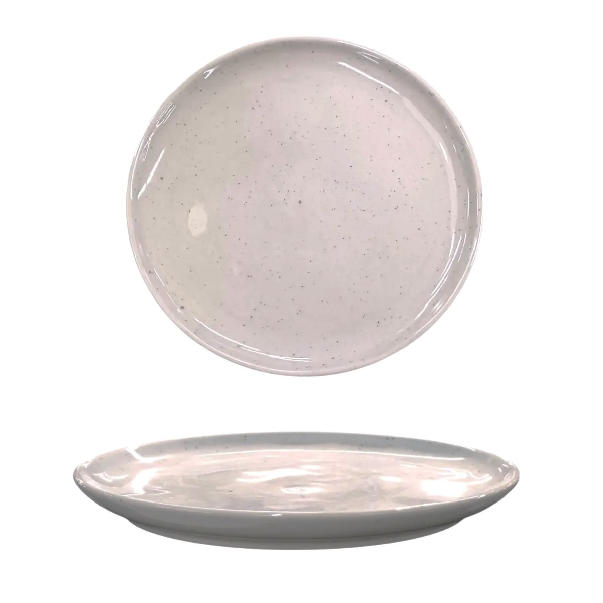PIATTO DESSERT IN CERAMICA LINEA FONT DIAM. 21CM TORTORA