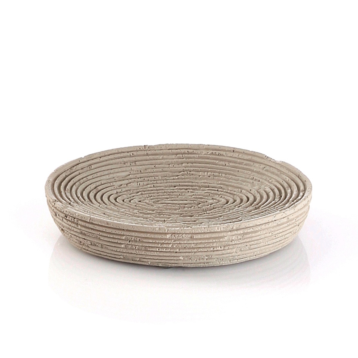 LINEA GEMINI - PORTA SAPONE IN RESINA TORTORA