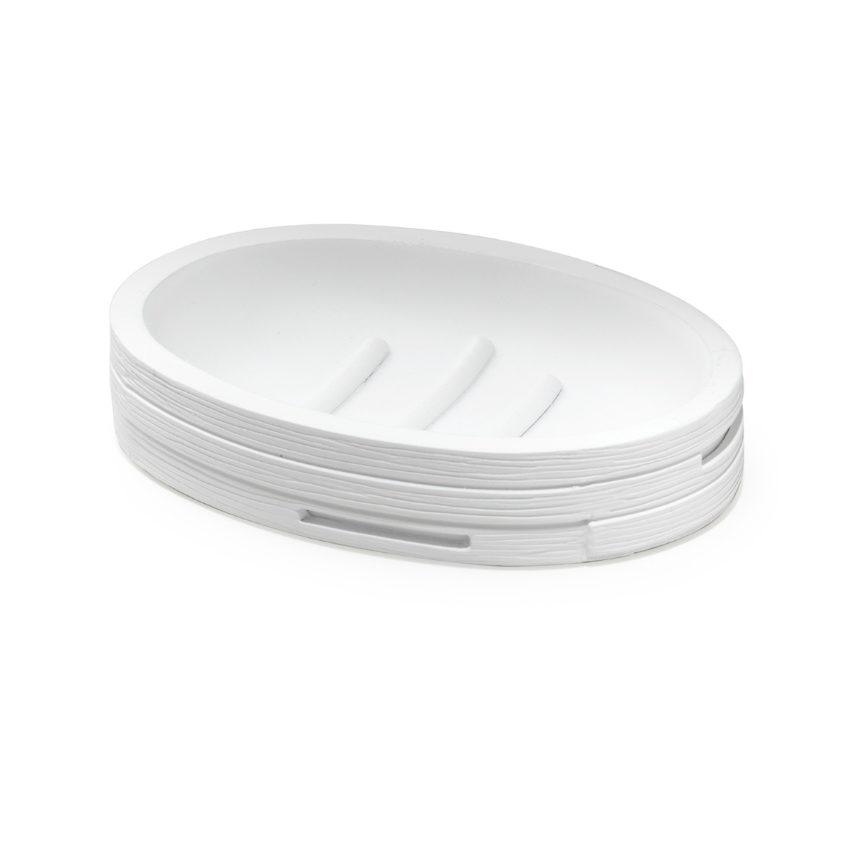 LINEA HELEN - PORTA SAPONE IN RESINA BIANCO