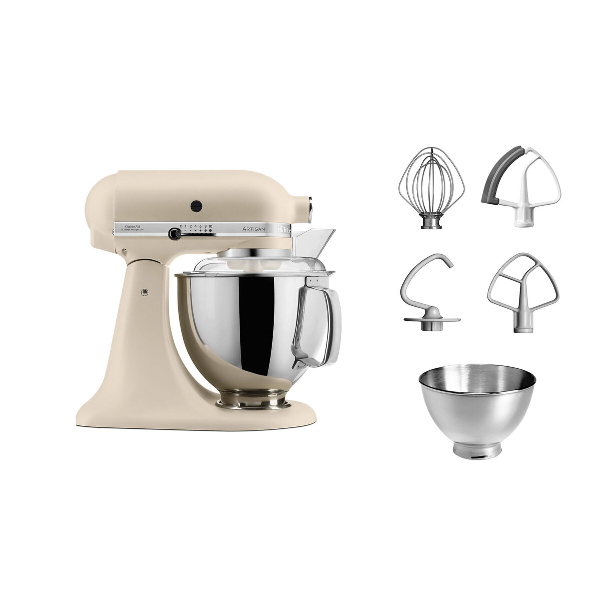 KITCHENAID - PLANETARIA ARTISAN CON TESTA RECLINABILE 4.8LT FRESH LINEN