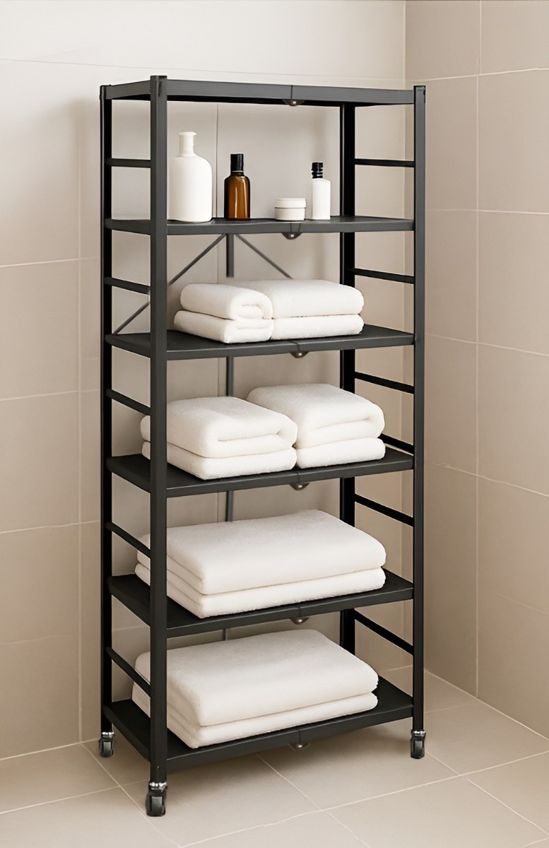 LIBRERIA MOD. STELLA CM 71X38 H.190 IN METALLO NERO 