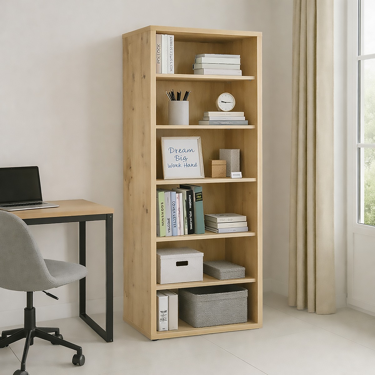 LIBRERIA MOD. RILEGA CM 82.1X35.5 H. 216.8 ROVERE ARTISAN