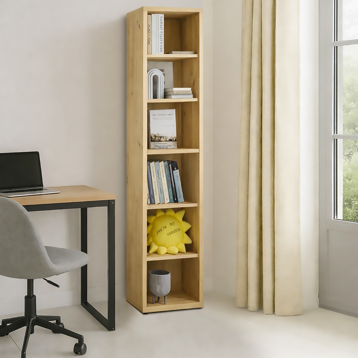 LIBRERIA MOD. RILEGA CM 45.2X35.5 H. 216.8 ROVERE ARTISAN