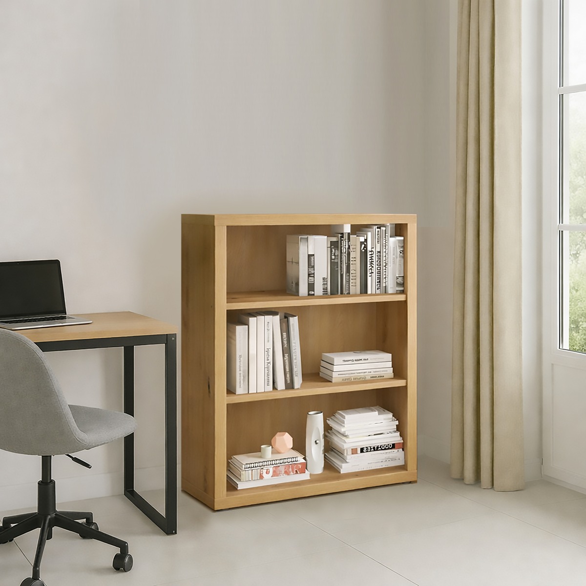 LIBRERIA MOD. RILEGA CM 82.1X35.5 H. 111.2 ROVERE ARTISAN