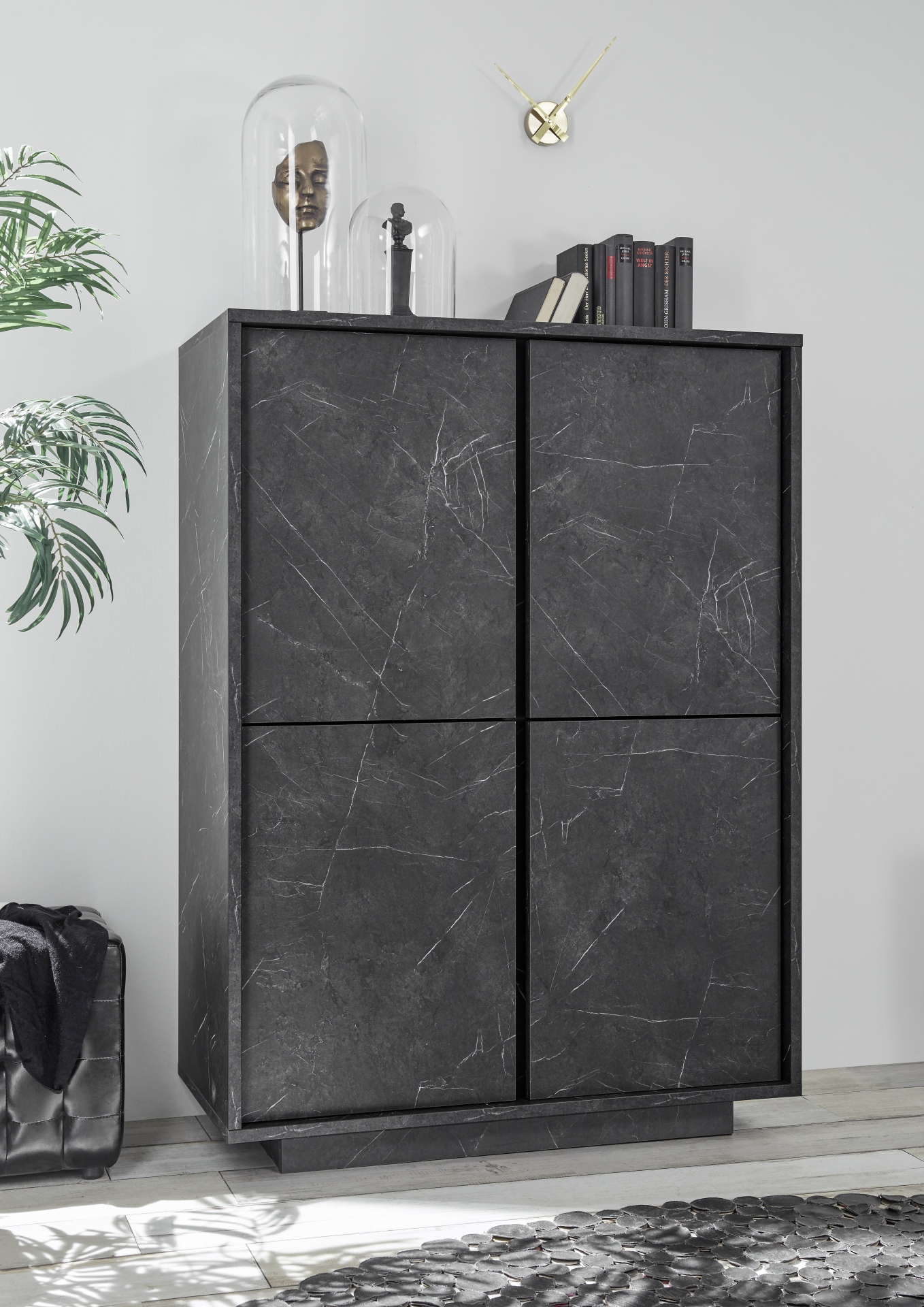 MADIA MOD. CARRARA CM 92X43 H. 145 EFFETTO MARMO NERO