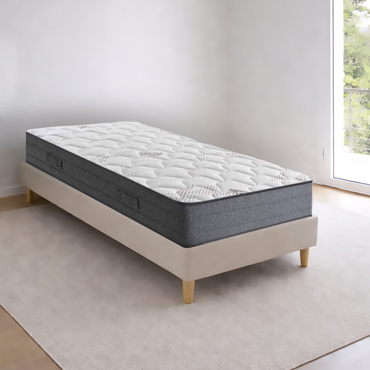 MATERASSO MOD. LUX MEMORY SINGOLO 80X190CM IN MEMORY FOAM ED ELIOCELL