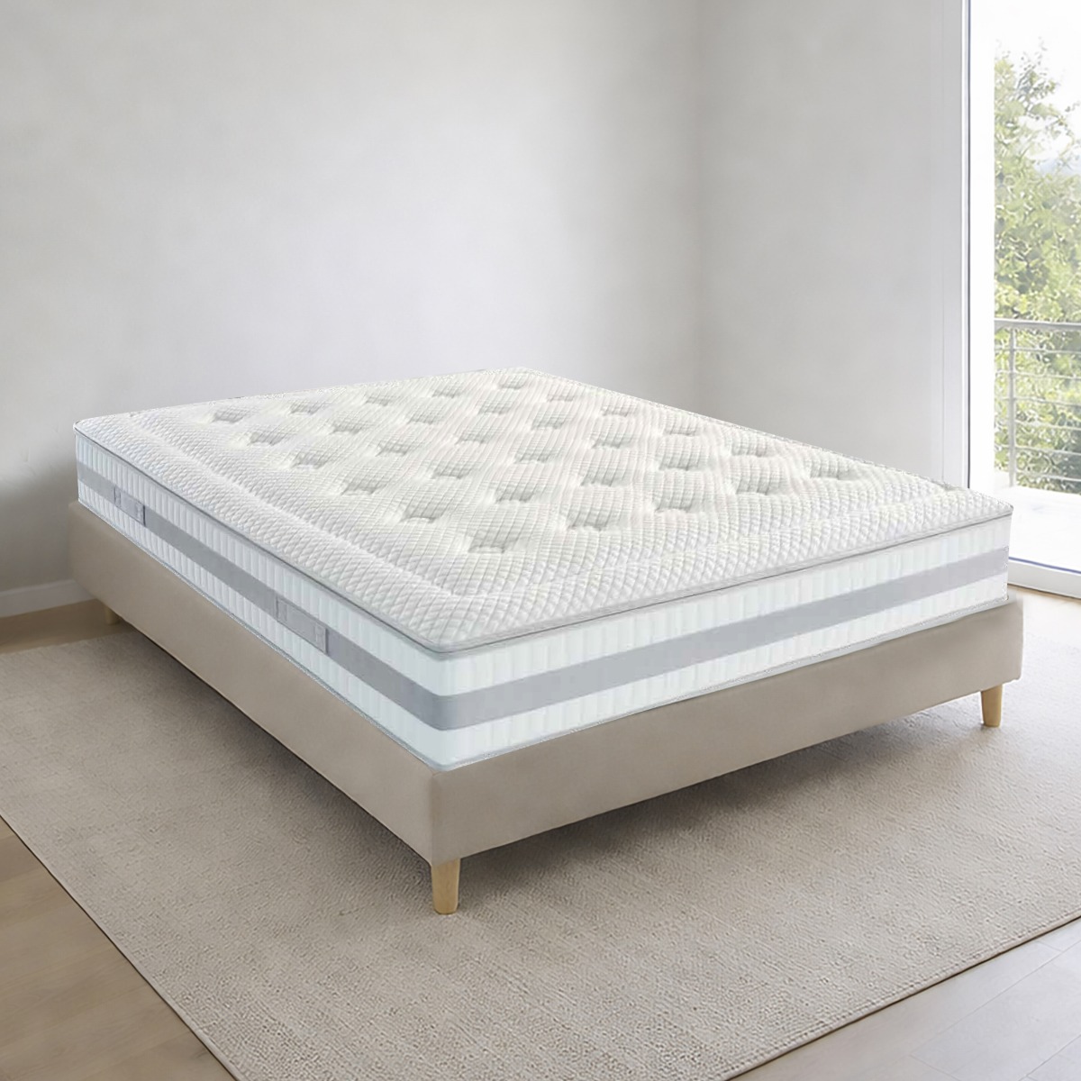MATERASSO MATRIMONIALE MOD. MATRIX 160X190CM A MOLLE INDIPENDENTI