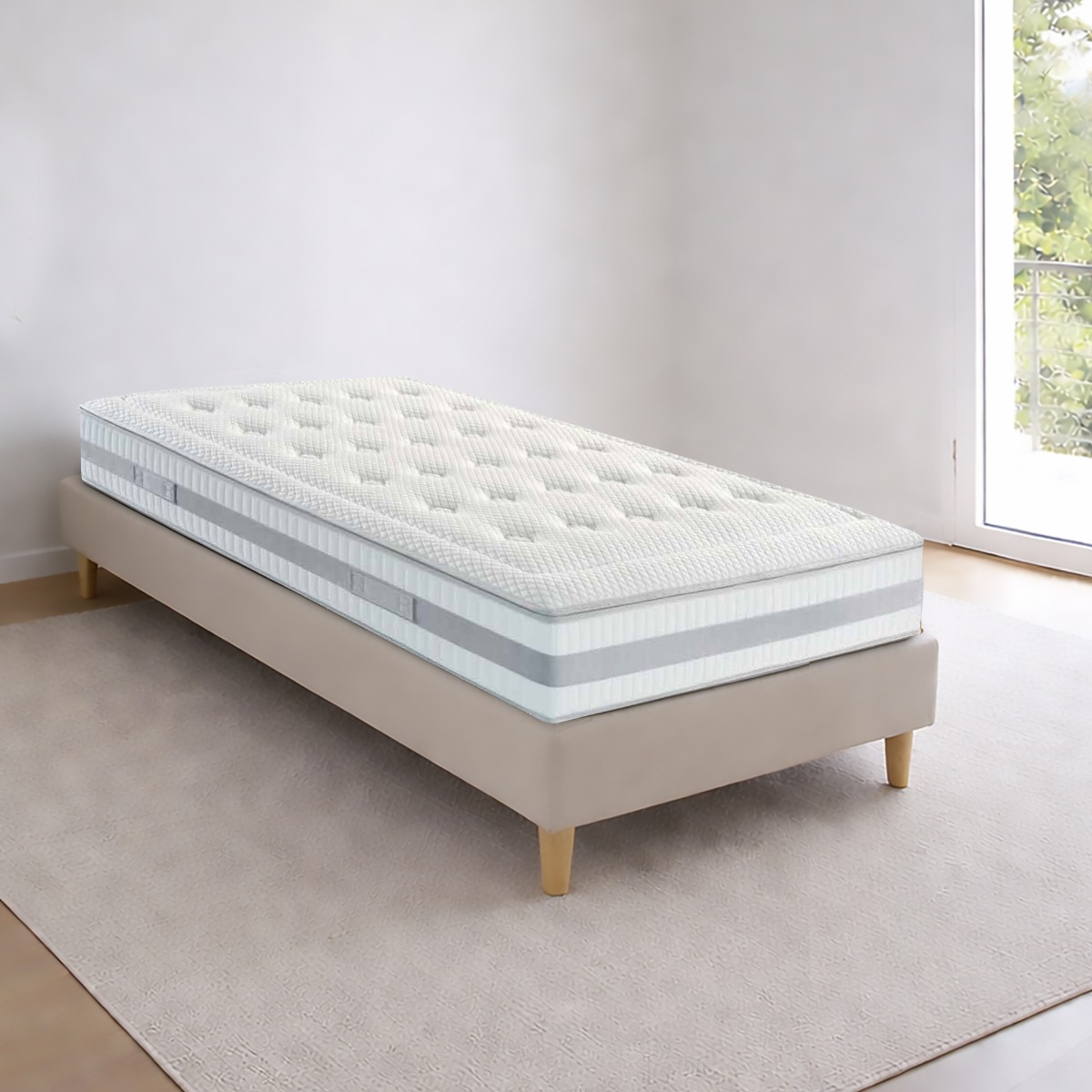 MATERASSO SINGOLO MOD. MATRIX 80X190CM A MOLLE INDIPENDENTI