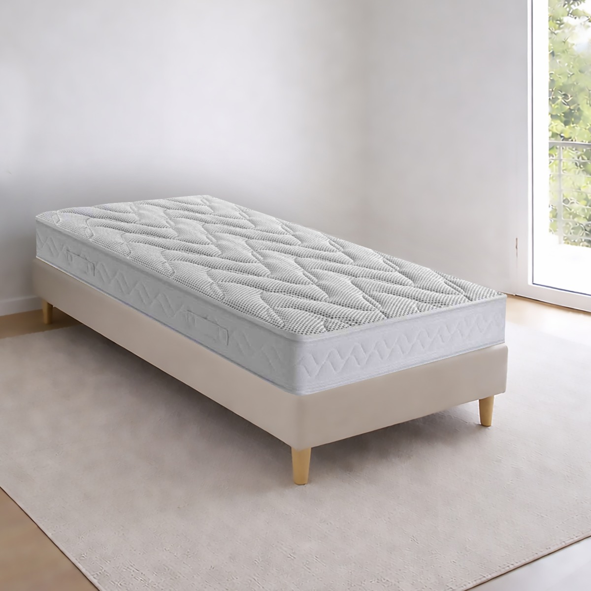 MATERASSO MOD. SANITAL 4D SINGOLO 80X190CM IN SCHIUME POLIURETANICHE