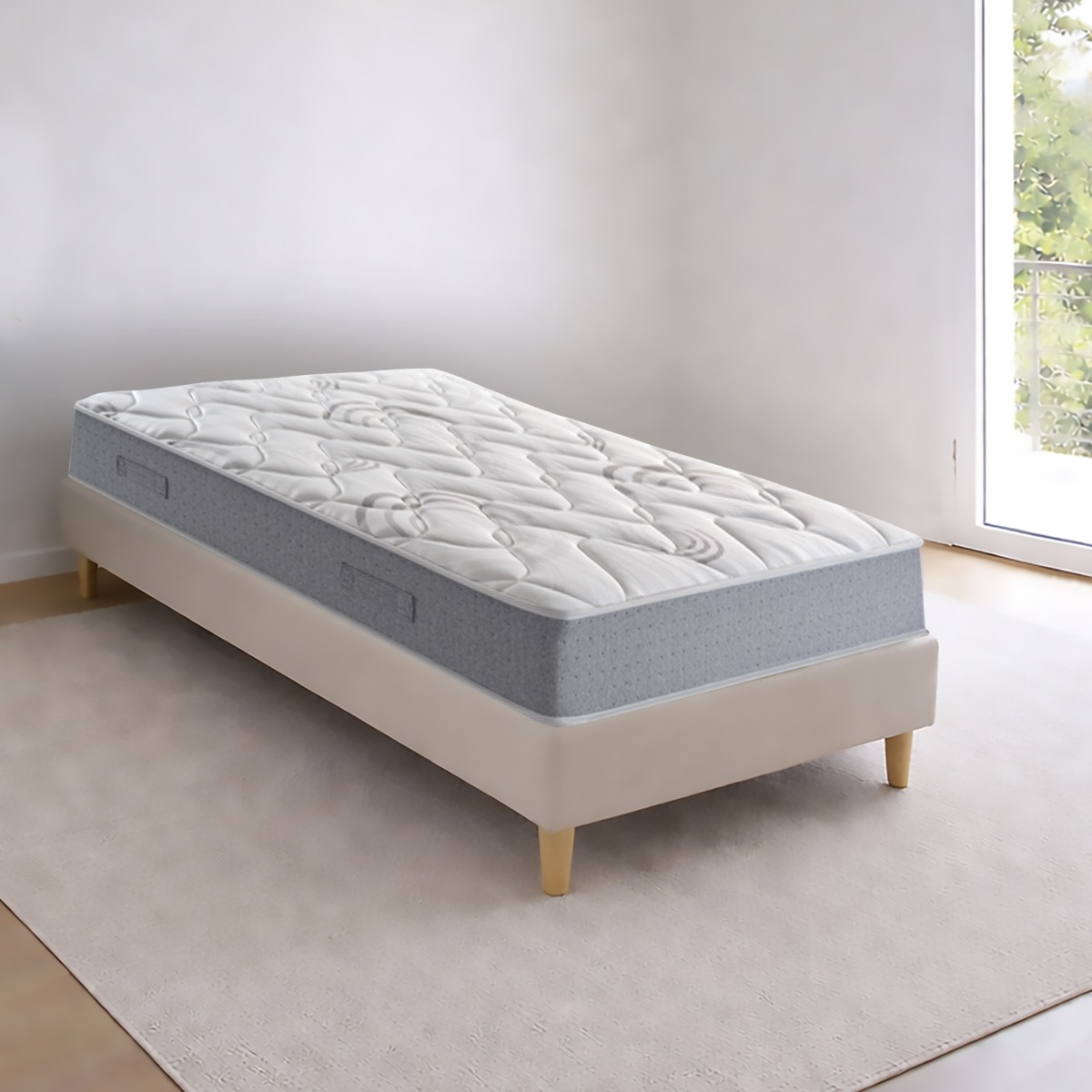 MATERASSO MOD. ARIA MEMORY SINGOLO 80X190CM A MOLLE TRADIZIONALI E MEMORY 