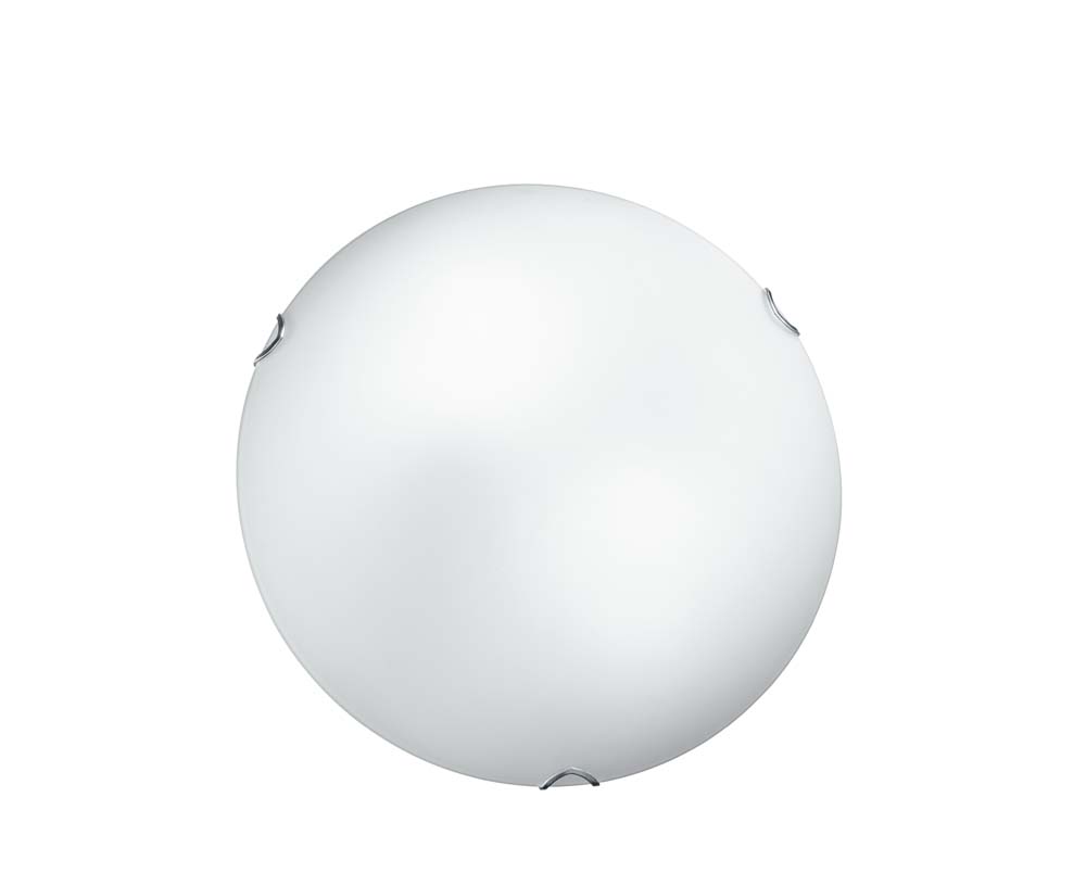 PLAFONIERA OBLO BIANCO SATINATO DIAM. 30CM - 2XE27 MAX 60W