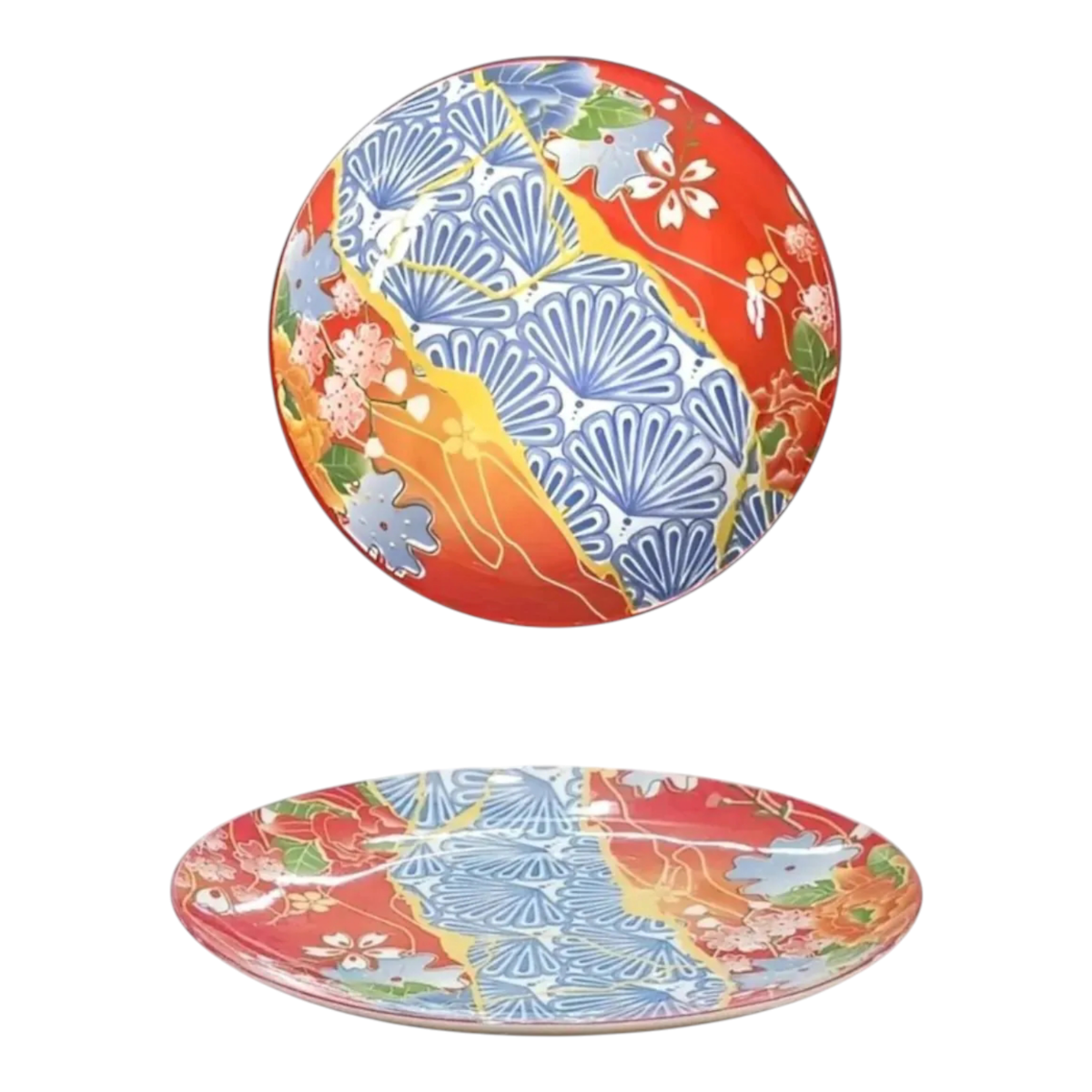 PIATTO DESSERT IN PORCELLANA LINEA JAPAN II DIAM. 21CM MULTICOLORE