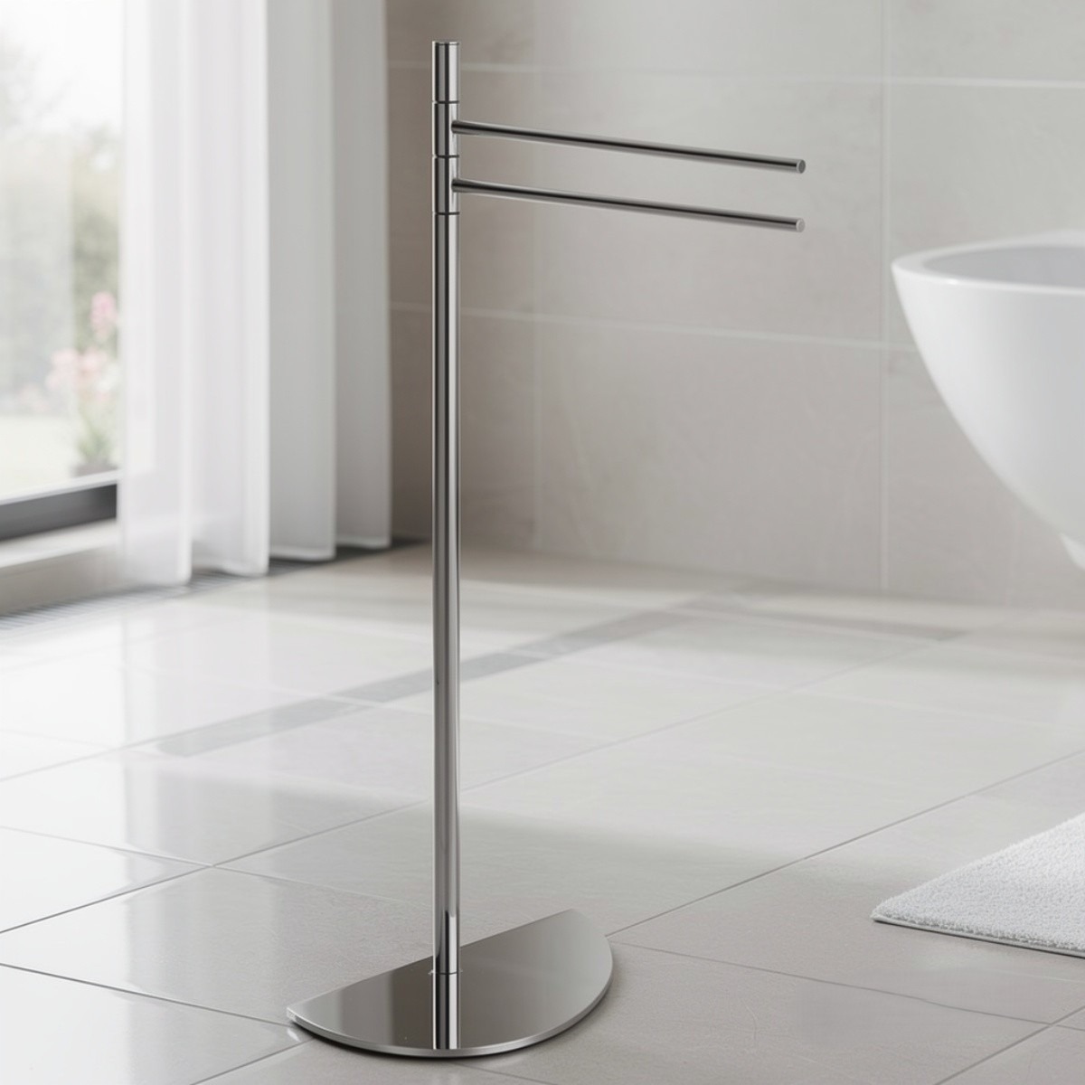LINEA SEMPIONE - PIANTANA PORTA ASCIUGAMANI CROMATO