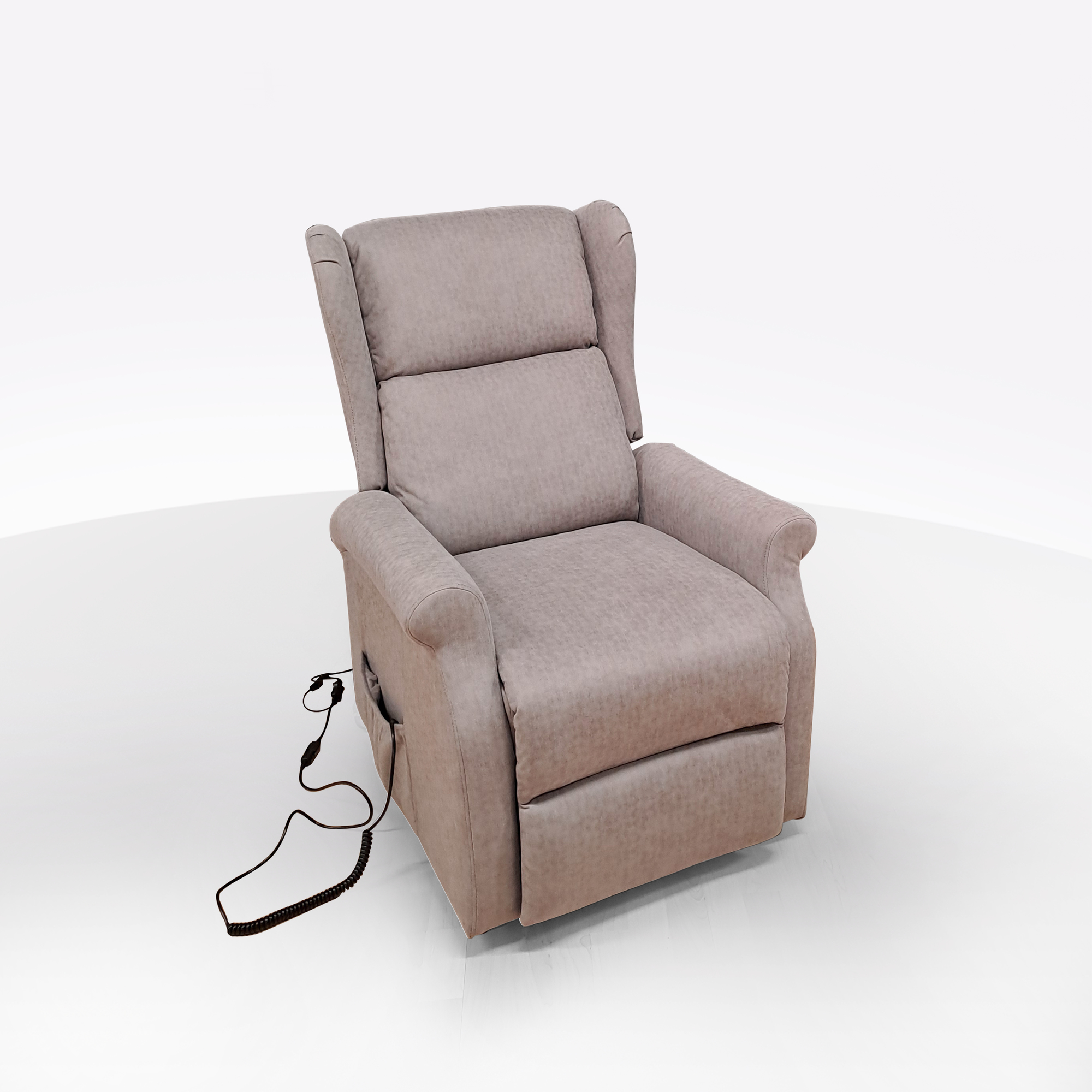 POLTRONA RELAX 2 MOTORI ELETTRICI TESSUTO BEIGE