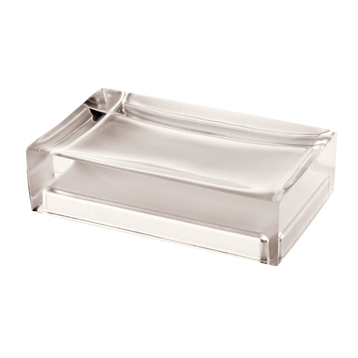 LINEA RAINBOW - PORTA SAPONE IN RESINA TORTORA CHIARO