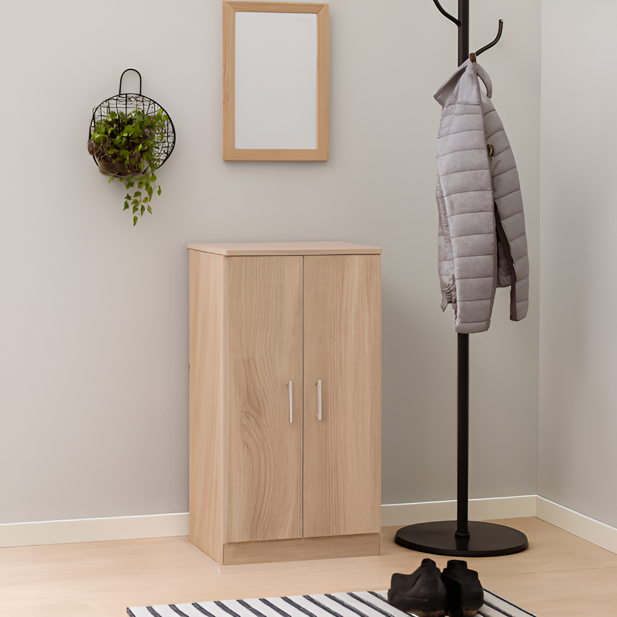 ARMADIO/SCARPIERA BASIC CM 55X36 H. 108 ROVERE