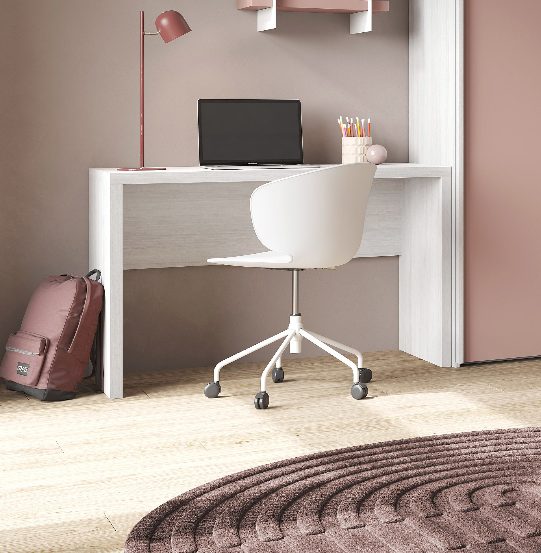 SCRIVANIA CM 123.5X55 H. 76 ROVERE NORDICO 