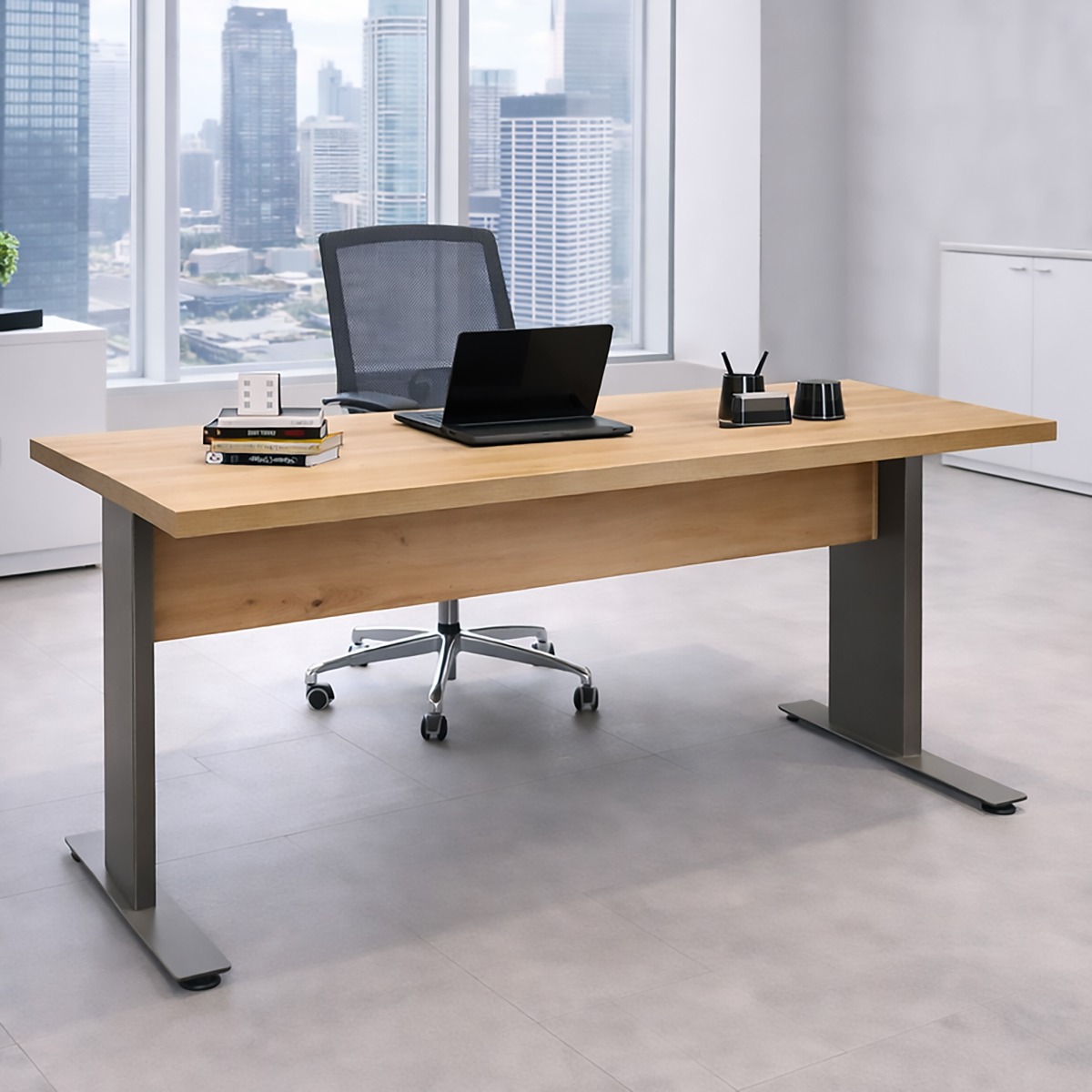 SCRIVANIA MOD. RILEGA CM 150X80 H. 75 ROVERE ARTISAN