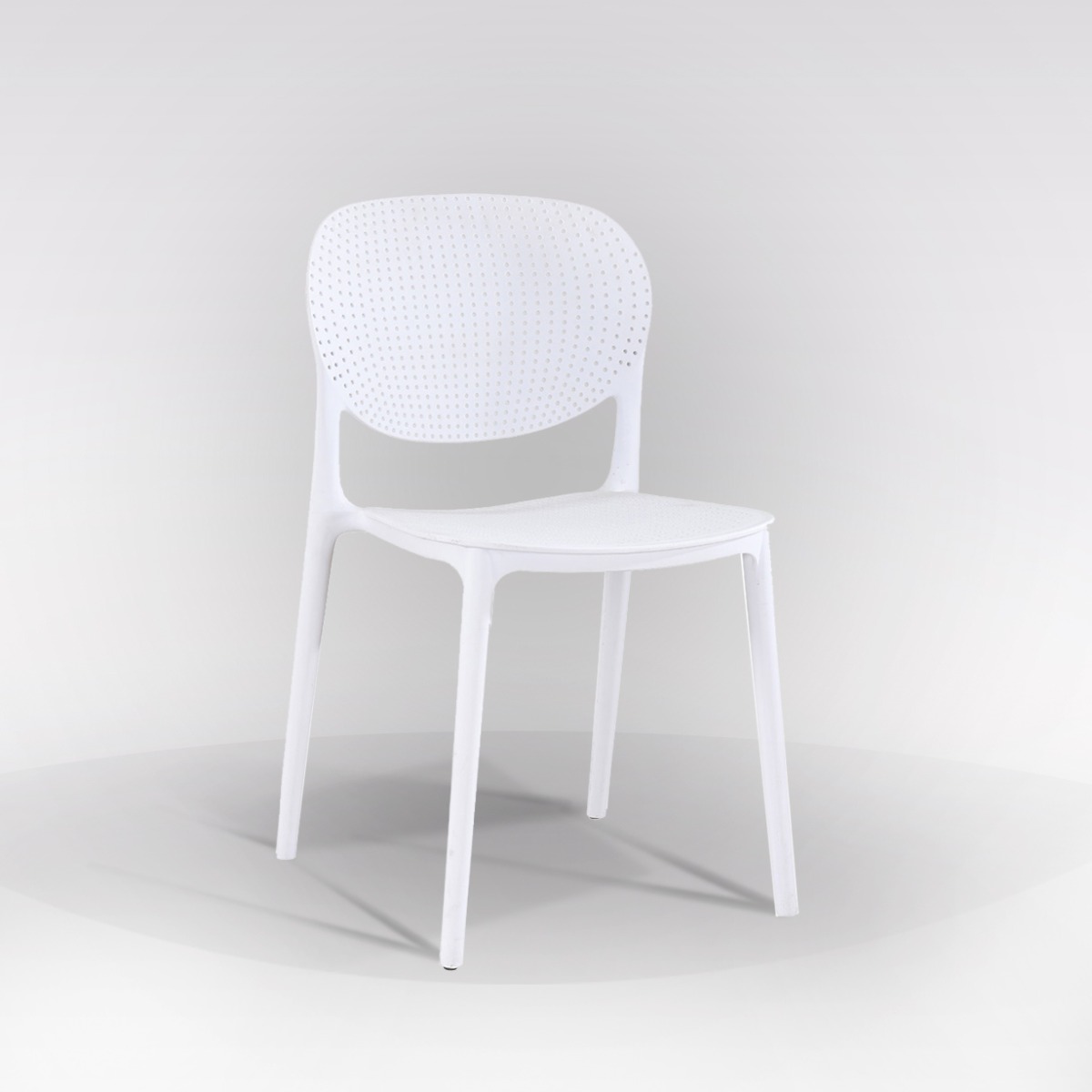 SEDIA MOD. GOOSE IN POLIPROPILENE BIANCO
