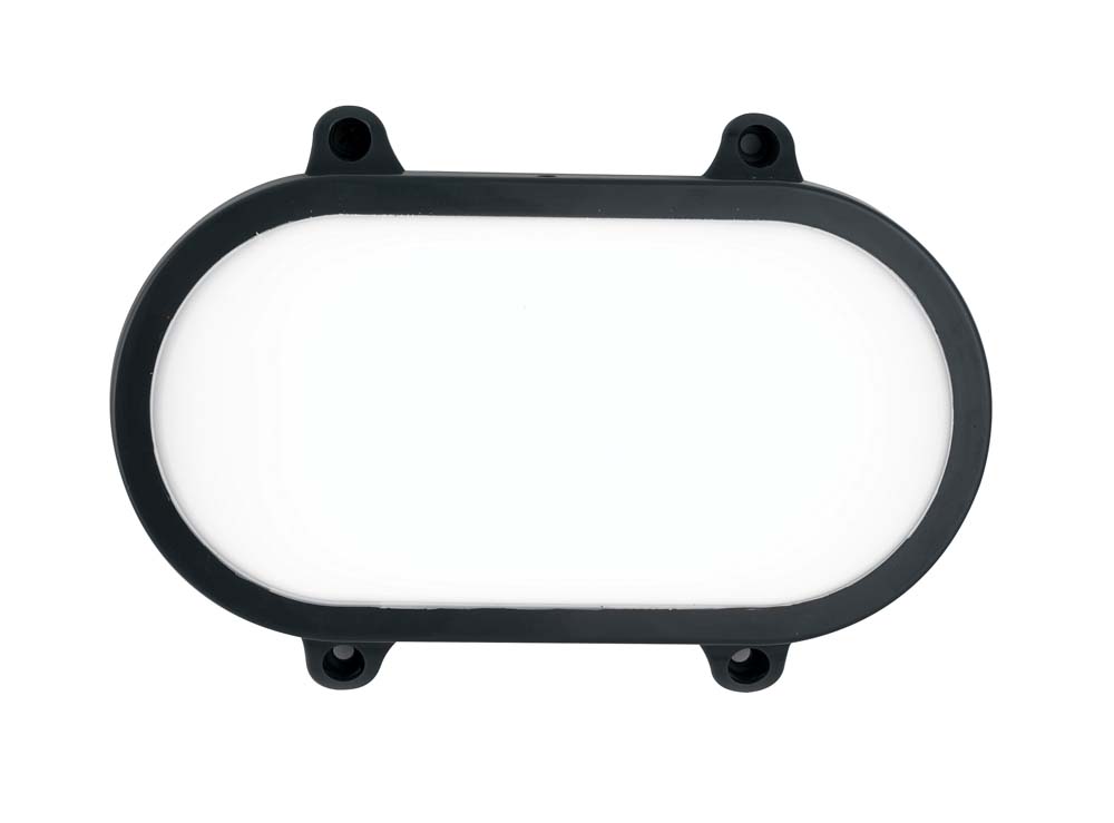 PLAFONIERA A LED SHELLY NERO 27.1X8 H. 17.6CM - 20W 3000/4000K 2500lm