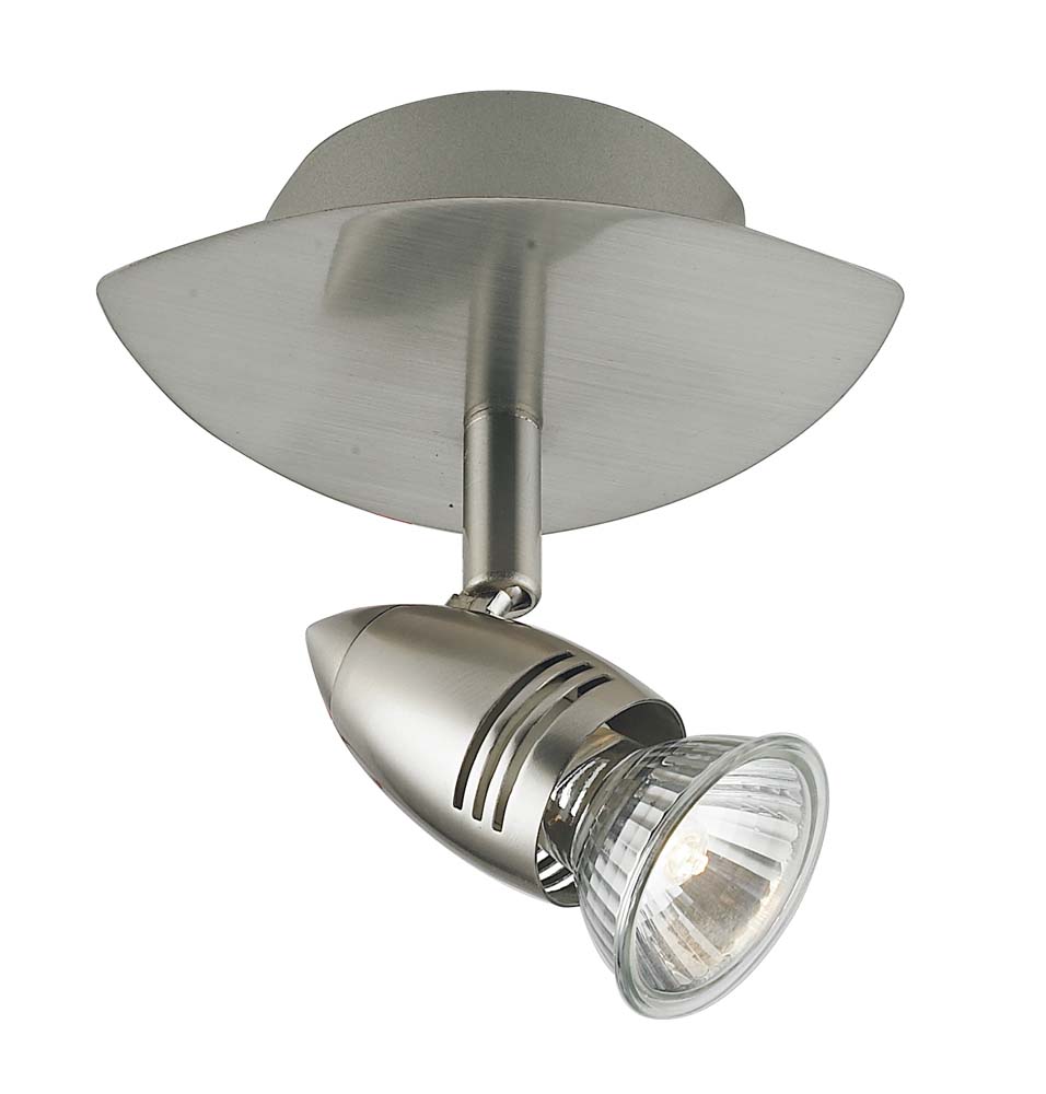 SPOT A LED SUNNY NIKEL 13X13.4 H. 9.5CM - 1XGU10 MAX 35W 2700K 400lm