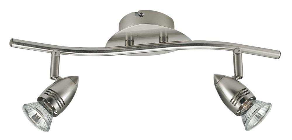 SPOT A LED SUNNY NIKEL 37.8X16CM - 2XGU10 35W LED 2700K 400lm