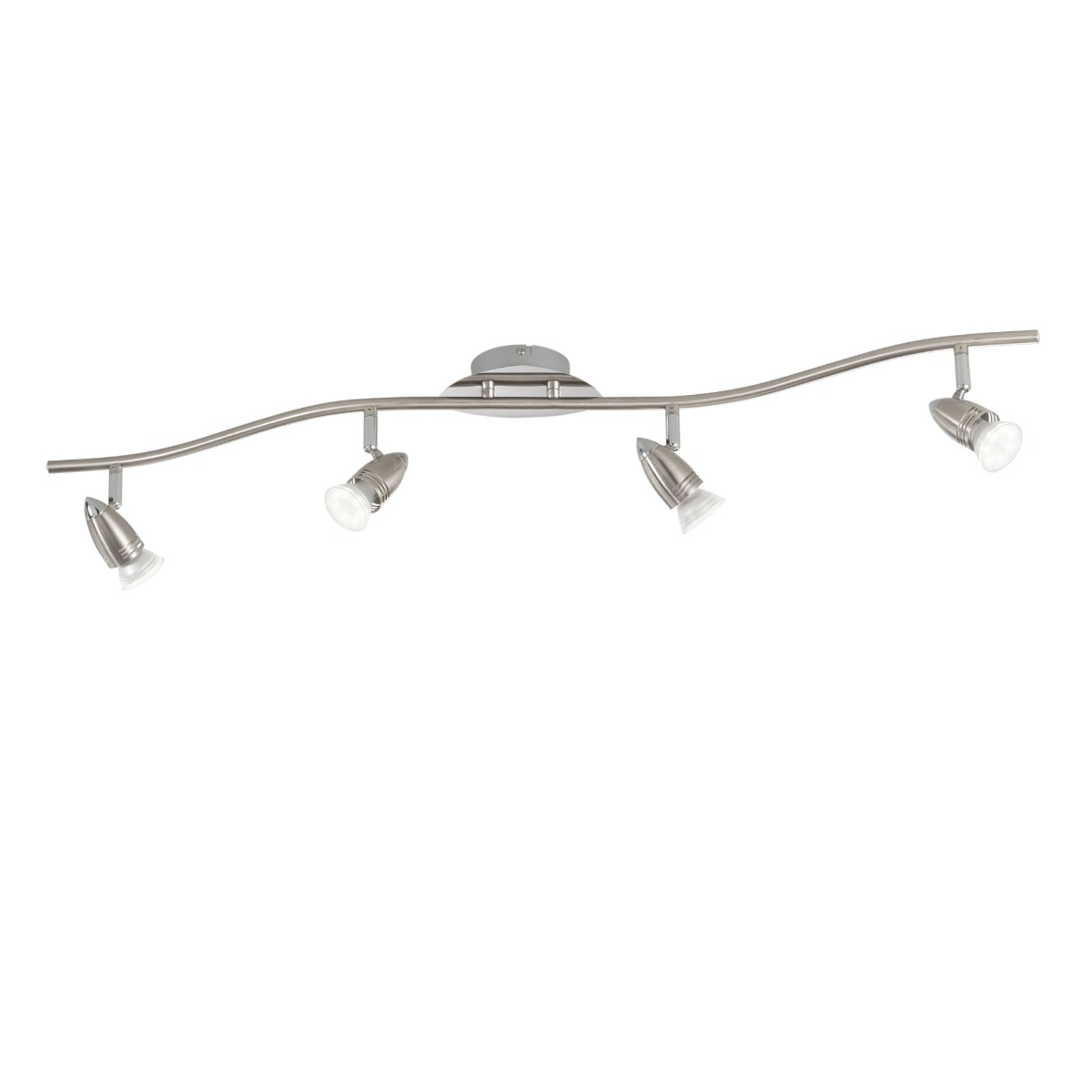 SPOT A LED SUNNY NIKEL 94.1X16CM - 4XGU10 MAX 35W 2700K 400lm