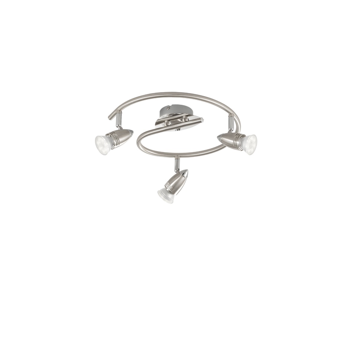 SPOT A LED SUNNY NIKEL 42.87X16CM - 3XGU10 MAX 35W 2700K 400lm