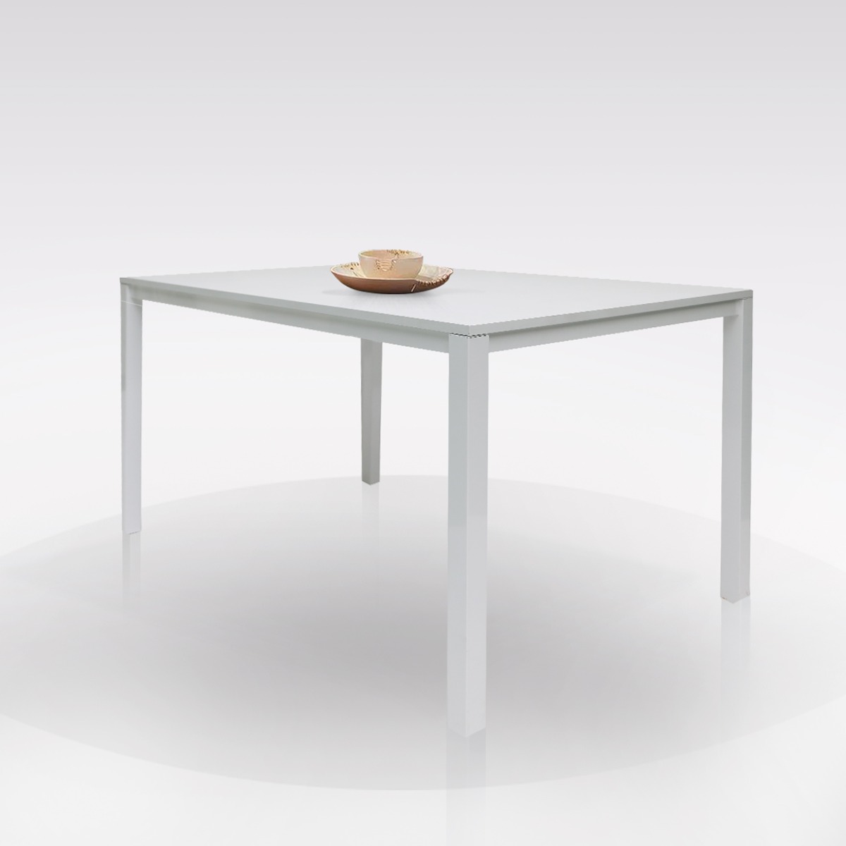 TAVOLO PLUTONE ALL. 130X85 BIANCO E BIANCO LARICE