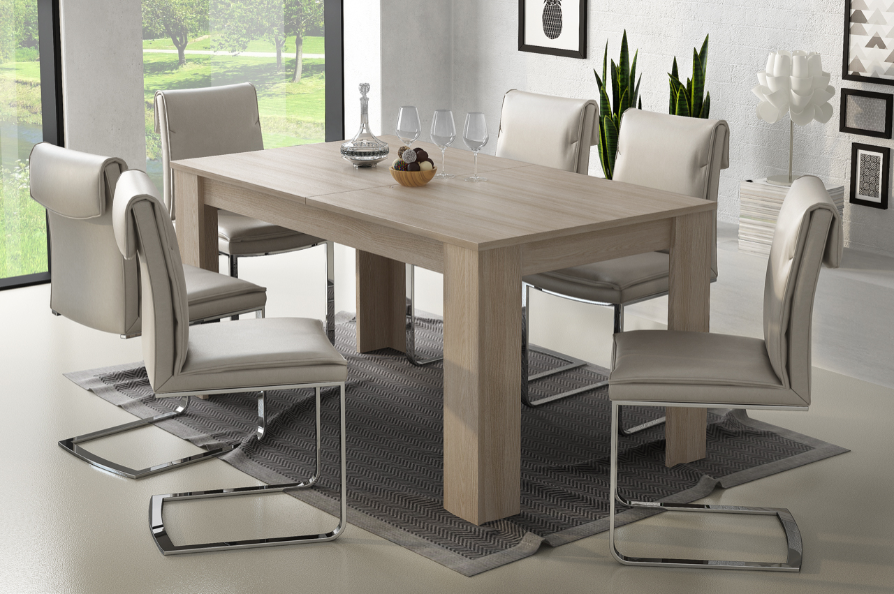 TAVOLO MOD. ULRICH III ALLUNGABILE CM 140X88 ALMERIA 