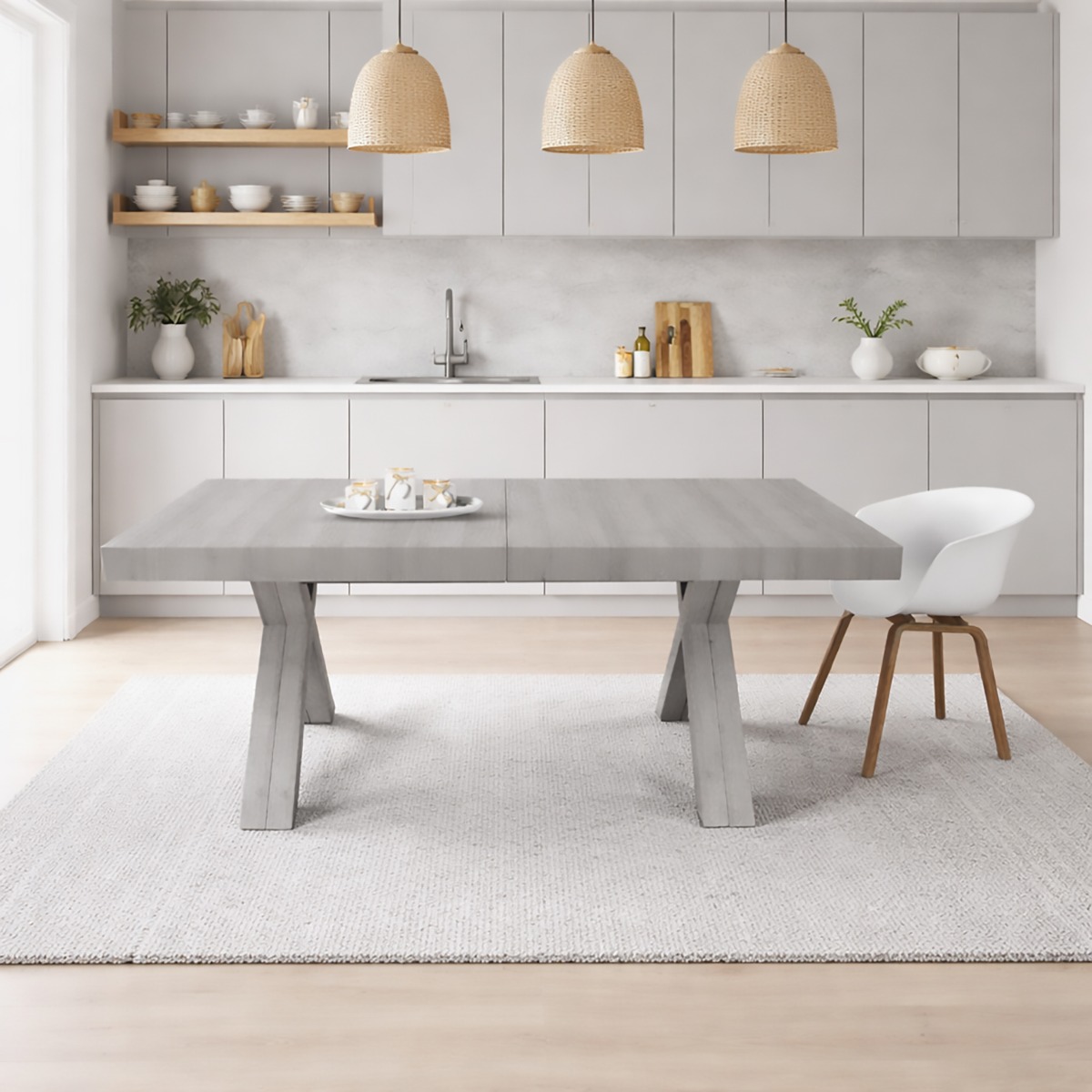 TAVOLO ALLUNGABILE CM 180X100 BETON