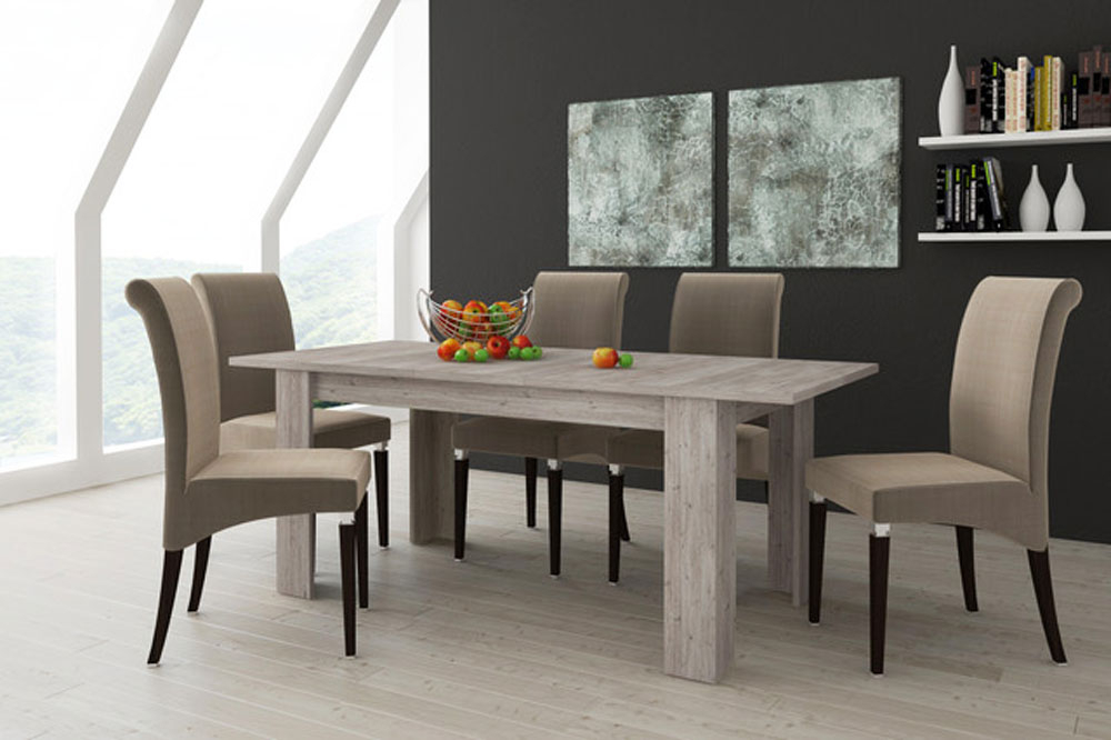 TAVOLO ULRICH IV ALL. 160X88 ANCONA OAK