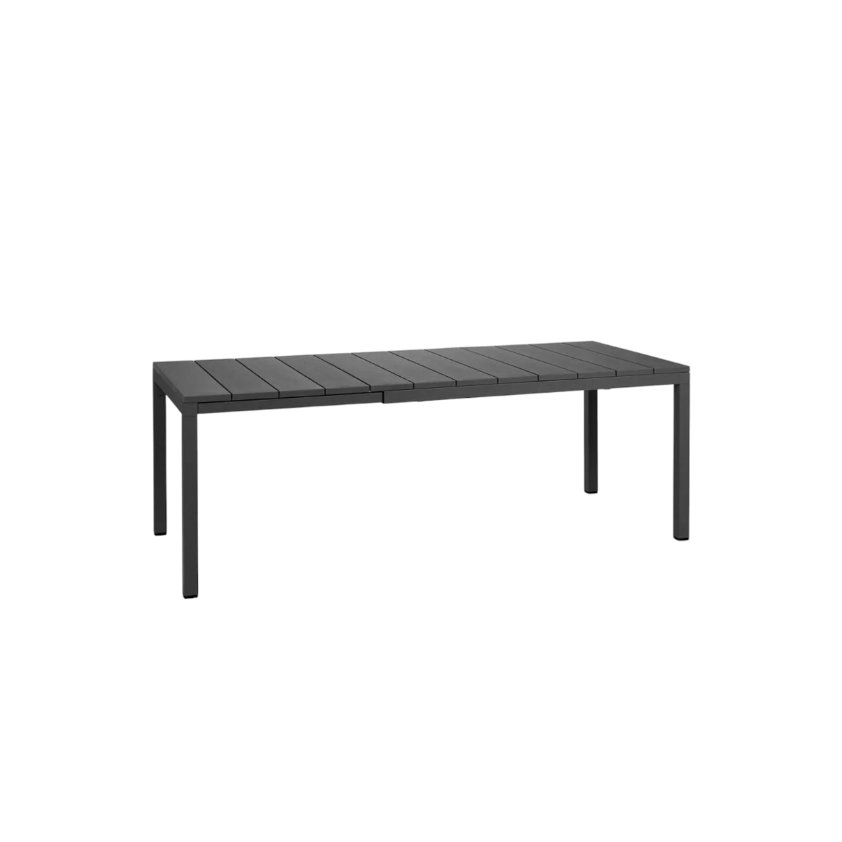 NARDI OUTDOOR - TAVOLO ALL. RIO 140X85CM ALLUMINIO ANTRACITE