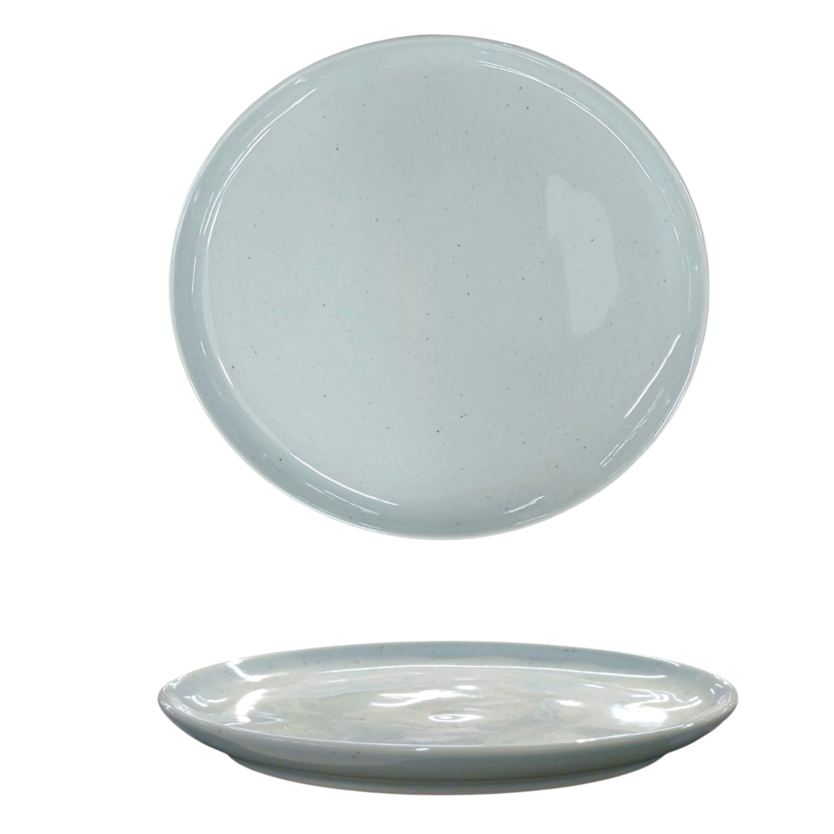 PIATTO DESSERT IN CERAMICA LINEA FONT DIAM. 21CM ACQUA